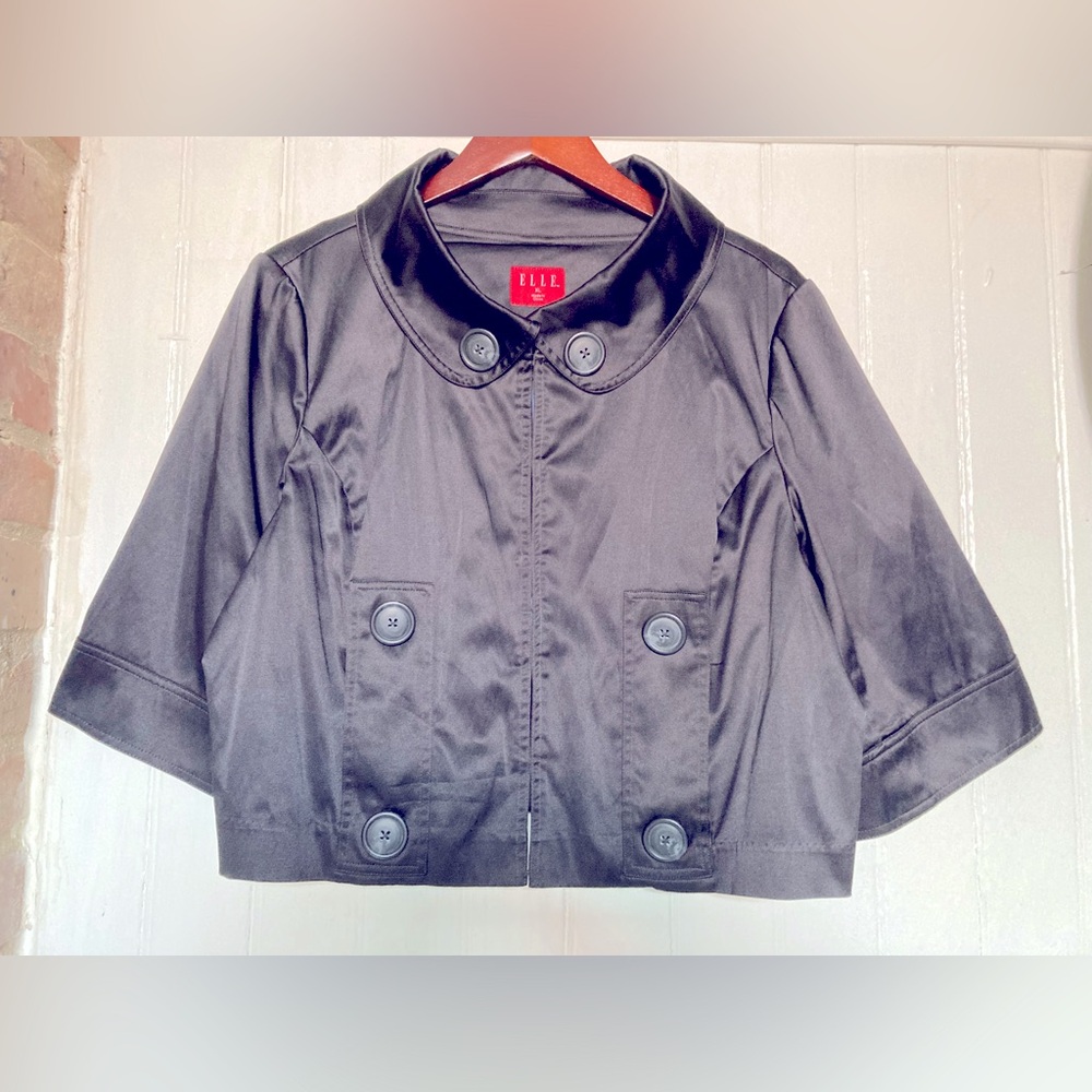Elle Women's Black Double-Breasted Jacket